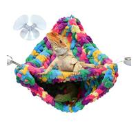 Hamac Dragon Barbu, Lit Balançoire Hamac Dragon Barbu Doux,Lit pivotant pour Terrarium tissé à la Main | Hamac pour Reptiles pour lézards, Serpents, caméléons, perroquets, Geckos