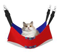 Hamac drapeau de la République de Croatie pour chats - Hamac de fenêtre parfait pour chats de grande taille, furets, lapins et petits animaux, noir