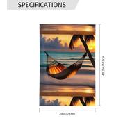 Hamac drapeau de plage coucher de soleil Convient pour l'intérieur et l'extérieur, parfait pour la maison, le jardin, les événements et les expositions patriotiques.