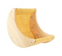 Hamac En Bois Pour Chats Peu Encombrant Lit Monté Sur Fenêtre Perchoir Pour Animaux De Compagnie Lieu D'observation Des Oiseaux D'intérieur Avec Conceptions À Ventouse Wooden Cats Window Hammock
