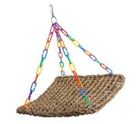 Hamac en corde tissée durable pour perroquets - Jouet pour les propriétaires d'animaux de compagnie de perruches, petits oiseaux