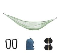Hamac en maille, hamac d'extérieur super doux et respirant, hamac de camping en toile douce avec sac de transport, hamac tissé anti-retournement pour le camping