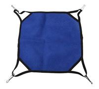 Hamac en maille pour petit animal domestique, nid d'écureuil, hamster, rongeur, activité, lit suspendu, respirant, confortable, léger, facile à accrocher pour petits animaux, bleu (L(34*34cm))