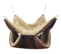 Hamac en peluche à suspendre pour petits animaux écureuils double couche hamac lit perroquet nid écureuil maison chaude tunnel pour animaux de compagnie tunnel jouet accessoires