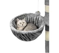 Hamac En Peluche Douce Pour Arbre À Chat, Ø 40 Cm, Profondeur 25 Cm, Couchage Douillet Avec Filetage M8, Cadre En Métal