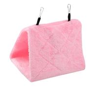 Hamac en Peluche Douce pour Oiseaux, Tente Suspendue, Lit Chaud, Jouet pour Animaux de Compagnie pour Perroquet, Repos d'hiver, Abri Confortable pour Petits Oiseaux, fabriqué en Tissu (M)
