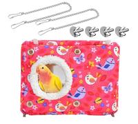 Hamac en Peluche pour Nid D'oiseau Perche De Repos Lit Suspendu pour Petits Perroquets Accessoires De Cage Maison Suspendue