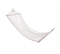 Hamac En Polyester Deux Places CM 200 x 120 Avec Axes de Renfort en Bois 150 KG