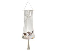 Hamac en pour chats en corde de coton tissée à la main | Lit pour chat - Hamac doux et confortable pour dormir, jouer, faire la sieste, escalader