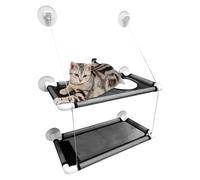Hamac fenêtre pour chat | Perchoir de fenêtre à ventouse | Étagères sécurisées pour animaux de compagnie, économie d'espace, siège respirant pour chaton