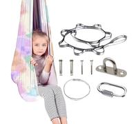 Hamac Fiable - Balançoire D'intérieur 280 X 150 Cm, Siège De Yoga Suspendu Et Respirant, Hamac De Relaxation | Chaise Suspendue D'intérieur Et D'extérieur pour Adolescentes, Filles, Jeunes, FA