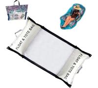 Hamac flottant 2 en 1 et sac de plage, flotteur et fourre-tout gonflable 4 en 1, flotteurs de piscine et chaise longue de natation pour adultes, hamac aquatique flottant, flotteurs polyvalents