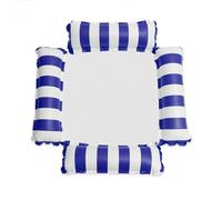 Hamac Flottant Gonflable 4-en-1 pour Piscine, Matelas Aquatique Portable Et Transat - Motif Rayé - pour Adultes Et Enfants - Idée pour Fête D'été (Violet)