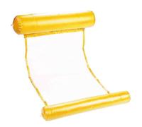 Hamac gonflable - Jaune - 130×73 cm - PVC 400 g - Pour piscine et mer