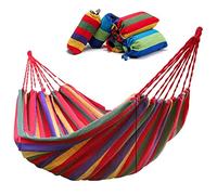 Hamac Hamock Portable Hamac de Portable Double Anti-Rollover Swing Outdoor Intérieur Hamall Hamall Hamac sur Pied (Color : Blue 190x80cm)