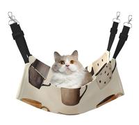 Hamac imprimé douze tasses pour animal domestique - Hamac de couchage pour chats, lapins, furets, chiots, petits animaux