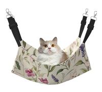 Hamac imprimé orchidées et fleurs sauvages printaniers - Hamac de couchage pour chats, lapins, furets, chiots, petits animaux