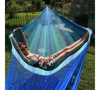 Hamac mexicain en filet - Family Caribe plus / 3 personnes 410 x 350 300 kg ...
