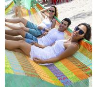 Hamac mexicain en filet - Matrimonial Multicolor Plus / 2 personnes 250 kg ...