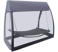 Hamac moustiquaire TRINIDAD Ardoise 233 x 138 203 cm - Acier traité époxy, Texaline Hespéride