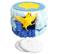 Hamac nid d'oiseau, lit d'hiver en peluche doux, tente de couchage confortable pour perruche avec sangles de suspension, accessoires de cage chauds, cachette confortable pour perroquet, inséparable, p