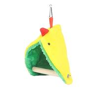 Hamac nid d'oiseau suspendu - Cage triangulaire en bois chaud pour calopsittes, pinsons, petits oiseaux, oiseaux de l'animalerie | Nid de perroquet confortable en velours, confortable, maison