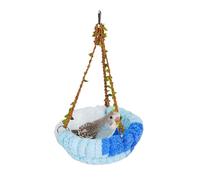 Hamac oiseau chaud - Cage chaude en peluche d'hiver - 17 x 17 x 10 cm | Accessoires pour animaux de compagnie pour se reposer, dormir, se reproduire, se cacher, nicher, jouer, nourrir, maintenir la