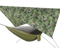 Hamac Outdoor avec moustiquaire 200kg Vert 2 personnes multi-personnes hamac tige Toile de tente