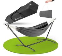 Hamac Paya De Juskys Avec Chassis - Hamac Double D'exterieur, Pour 2 Personnes - Supporte Jusqu'a 200 Kg - Hamac Double D'interieur Multicolore