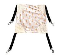 Hamac peluche pour rongeurs Duvoplus Carrot Blanc 46x46x2 cm