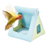 Hamac pliable pour oiseau, lit doux pour animal de compagnie, 17 x 16 x 15 cm, cage portable avec tissu doux, accessoire de maison pour perroquet, jouet à suspendre avec un style mignon, endroit de