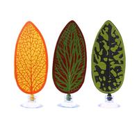 Hamac Poisson Conçu Pour Aquarium,Lit Décoratif En Forme De Feuille Artificielle Avec Ventouse | Lit Repos Pour Poisson - Pour Utilisation En Eau Douce Bureau À Domicile Vacances Aquarium Et Les Creve