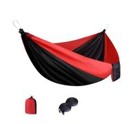 Hamac portable avec de rangement, lit de repos en tissu de parachute extérieur avec sangles pour la plage et le patio, loisirs et repos dans la cour, lit d ' extérieur, hamac de camp avec sangles,