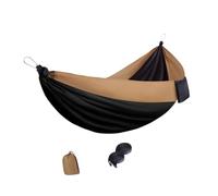 Hamac portable avec de rangement, lit de repos en tissu de parachute extérieur avec sangles pour la plage et le patio, loisirs et repos dans la cour, lit d ' extérieur, hamac de camp avec sangles,
