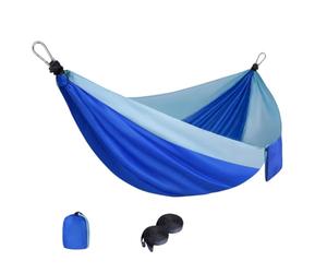 Hamac portable avec de rangement, lit de repos en tissu de parachute extérieur avec sangles pour la plage et le patio, loisirs et repos dans la cour, lit d ' extérieur, hamac de camp avec sangles,