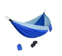 Hamac portable avec sac de rangement, lit d'extérieur en tissu de parachute avec sangles pour la plage et la terrasse, les loisirs et le repos de la cour, hamac de camping avec sangles de rangement