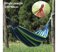 Hamac Portable En Toile À Rayures, Lit-Balançoire D'extérieur, Pour Le Jardin, Le Camping, Le Voyage, Deux Places