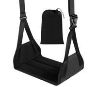 Hamac Porte-Pieds Avion, Repose-Pieds Adjustable Ergonomique, Repose-Pieds Pliable Amovible Détente Maison Voiture Déplacements Professionnels Vol Navette