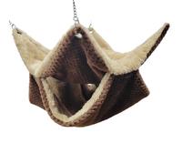 Hamac pour animal de compagnie - Abri chaud à 2 couches pour chinchilla - Hamac lavable en coton pour petit furet | Balançoire lavable avec crochets pour enrichir le sucre des petits animaux de