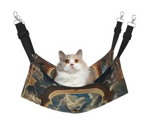 Hamac pour animaux de compagnie avec imprimé dieux et héros mythologiques de la Grèce antique - Hamac de couchage pour chats, lapins, furets, chiots, petits animaux