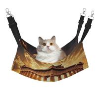 Hamac pour animaux de compagnie Motif coucher de soleil de l'architecture grecque antique - Hamac de couchage pour chats, lapins, furets, chiots, petits animaux