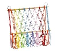 Hamac pour Animaux en Peluche - Hamac pour Ranger poupées en Peluche, Filet pour Jouets de Grande capacité | Porte-Objets d'angle Boho pour Jouets, Support en Maille pour Jouets en Dentelle,