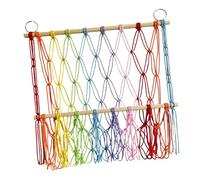 Hamac pour animaux en peluche - Rangement à suspendre pour animaux en peluche | Hamac d'angle pour jouets en peluche, style bohème, rangement mural en maille bohème | Support de hamac en