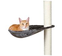 Trixie Hamac Nid XL pour griffoir pour chat – peluche gris platinium ø 40 cm