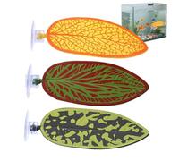 Hamac pour Betta | Feuille Artificielle en Forme de Grotte-lit avec Ventouse - Reposoir Betta | pour Utilisation en Eau Douce Bureau À Domicile Vacances Aquarium Et Les Crevettes