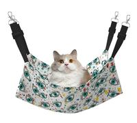Hamac pour cage à animaux de compagnie aux yeux maléfiques, hamac chaud pour animal domestique, tapis doux à suspendre pour chat