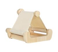 Hamac pour Cage à Oiseaux | Balançoire De Sommeil En Bois Avec Plateau Tiroir Pour Oiseau | Perchoir Nid pour Calopsitte | Convient Pour Les Oiseaux Tels Que Conure, Perruche, Budgies, Inséparable, Ar