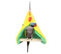 Hamac pour cage à perroquet - Nid triangulaire en bois, lit de repos chaud pour l'hiver | Accessoire pour oiseaux pour calopsittes, pinsons, perruches, petits animaux domestiques, maison, magasin