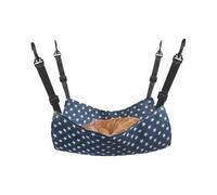 Hamac pour cage double face, lit suspendu doux | Coussin de suspension respirant et sûr pour petits animaux domestiques, réversible et portable