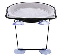 Hamac pour chat à fixer sur une fenêtre avec ventouse pour économiser de l'espace - Nid suspendu pour animal domestique - Hamac pour rebord de fenêtre (café) (couleur : gris)